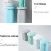 Wall-mounted Magnetic Mouthwash Cup & Toothbrush Rack Set (White) - 6