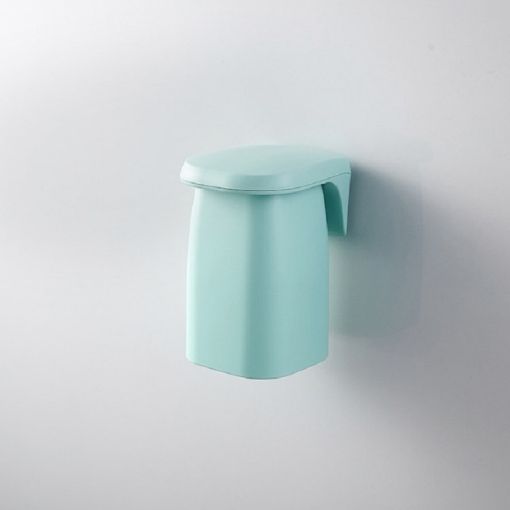 Magnetic Suction Mouthwash Cup & Toothbrush Rack Set (Green) - 1