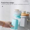 Magnetic Suction Mouthwash Cup & Toothbrush Rack Set (Green) - 2