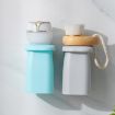 Magnetic Suction Mouthwash Cup & Toothbrush Rack Set (Green) - 8