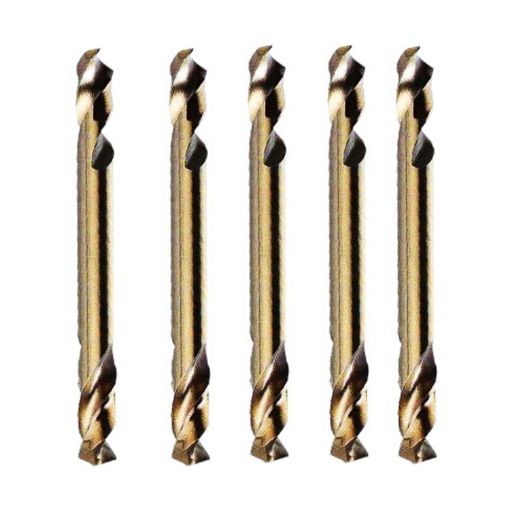 M35 Cobalt Twist Drill Bit Set 5pcs, Double Head 4.0mm, High-Speed Steel - 1