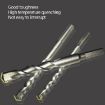 2pcs 3x66mm Electric Shock Drill Bits for Wall & Soil Construction - 5