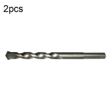 2pcs 12x115mm Triangle Handle Electric Shock Drill Bit for Wall/Cement - 1
