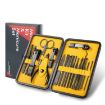 18 In 1 Nail Clippers Set - Home Pedicure & Nail Care Tools (Black Yellow) - 2