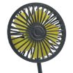 F408 Black Car Silicone Hose USB Fan - Multi-Angle Adjustable - 4