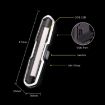 USB Charging Bicycle Light - LED Warning Tail Light, Red/White, 7505B - 3