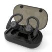 BE1032 Black Waterproof Sports TWS Wireless Bluetooth Earphones - 1