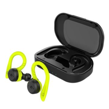 BE1032 Fluorescent Green Waterproof Sports TWS Bluetooth Earphones - 1