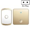 CACAZI FA50 Wireless Doorbell, Self-generating, EU Plug, Gold - 1