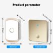 CACAZI FA50 Wireless Doorbell, Self-generating, EU Plug, Gold - 3