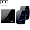 CACAZI H10 Wireless Music Doorbell, 1 Receiver, US Plug, Black, No Battery - 1