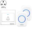 CACAZI H10 Wireless Music Doorbell, No Battery, UK Plug, White - 1