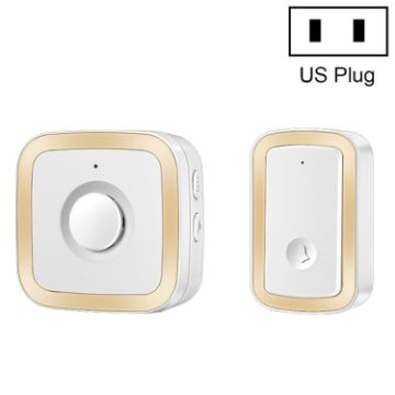 CACAZI A58 Smart Wireless Doorbell, US Plug, Gold, No Battery Needed - 1