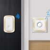 CACAZI A58 1 For 1 Smart Wireless Doorbell, US Plug, Silver, No Battery - 7