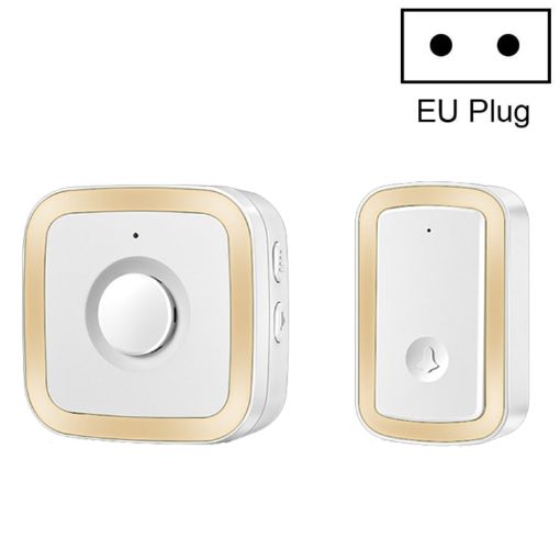 CACAZI A58 Smart Wireless Doorbell EU Plug Gold - No Battery Needed - 1