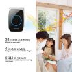 CACAZI H10 Wireless Smart Doorbell, No Battery, US Plug, Black - 4