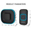 CACAZI V028F Wireless Music Doorbell, No Battery, EU Plug, Black - 3