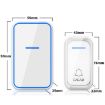 CACAZI Wireless Doorbell & Elderly Pager, US Plug, White - 3