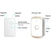 CACAZI M20 Wireless Doorbell Alarm, UK Plug, 1 For 3 Door Sensor, Black - 4