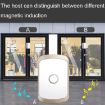 CACAZI M20 Wireless Doorbell Alarm, UK Plug, 1 For 3 Door Sensor, Black - 7