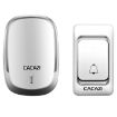 CACAZI Smart Waterproof Wireless Doorbell UK Plug Silver Pager - 1