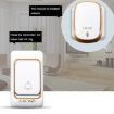 CACAZI Smart Waterproof Wireless Doorbell UK Plug Silver Pager - 7