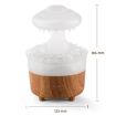 V50 Desktop Night Light Humidifier Wood Grain Aroma Diffuser US Plug White - 2