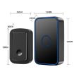 CACAZI A19 Wireless Music Doorbell, No Battery, US Plug, Black, 1 for 3 - 3