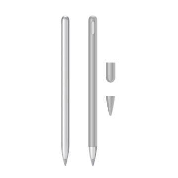 Huawei M-Pencil 3-in-1 Stylus Silicone Cover & Pen Cap Set - 2 Sets, Gray - 1