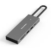 Blueendless 7-in-1 Type-C Docking Station USB3.0 Splitter, 4K60Hz, Gray - 1