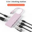 Blueendless 7-in-1 Type-C Docking Station USB3.0 Splitter, 4K60Hz, Gray - 4
