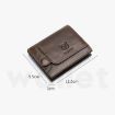 BULL CAPTAIN 037 Men's Leather Wallet & Coin Purse - Yellow Brown - 3
