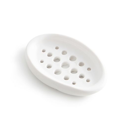 2 In 1 Bathroom Drain Brush & Soap Box - White | TM17005 - 1