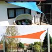 Red Triangle Outdoor Garden Sunshade Sail, Waterproof, Anti-UV, 2m Size - 7