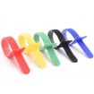60 PCS T-Shaped Cable Organizer Belt, 20cm Nylon Winder Buckle, Random Color - 2