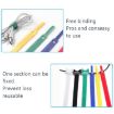 60 PCS T-Shaped Cable Organizer Belt, 20cm Nylon Winder Buckle, Random Color - 4