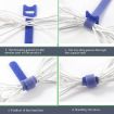 60 PCS T-Shaped Cable Organizer Belt, 30cm Nylon Winder, Random Color - 7