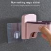 Wall-Mounted Light Pink Bathroom Hair Dryer Storage Rack Shelf - 4