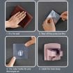 Wall-Mounted Light Pink Bathroom Hair Dryer Storage Rack Shelf - 7