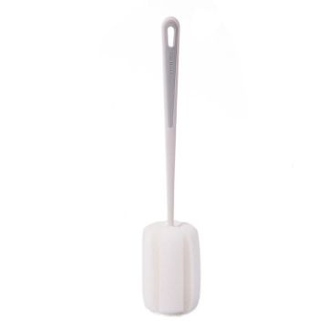 Baby Bottle Vacuum Cup Long Handle Cleaning Brush - White - 1