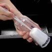 Baby Bottle Vacuum Cup Long Handle Cleaning Brush - White - 7