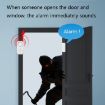 N911S Wireless Door Window Alarm - Anti-Theft Magnetic Sensor System - 4