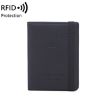 RFID Travel Passport Card Bag - Black Elastic Band Protective Case - 1