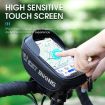 WEST BIKING Waterproof Bike Handlebar Phone Bag - Touch Screen, Reflective - 4