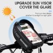 WEST BIKING Waterproof Bike Handlebar Phone Bag - Touch Screen, Reflective - 5