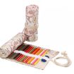 Handmade 24 Holes Canvas Pen Roll Bag for Sketch & Color Pencils - 1