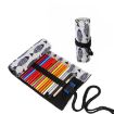 Saury Canvas Pen Bag - 24 Holes Roller Pen Storage Stationery Box - 1