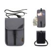RFID Travel Passport Bag - Multi-Function Document Holder (Gray) - 2