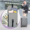 RFID Travel Passport Bag - Multi-Function Document Holder (Gray) - 7