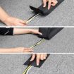 2 PCS 1m Wire Protection Harness Sleeve Storage Cable Manager Carpet - 7